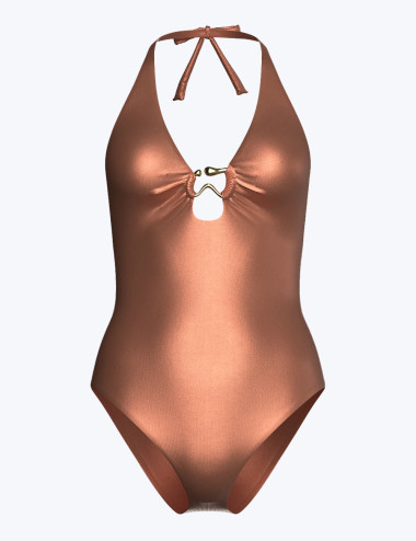 Купальник VS Organic Shape Rings Halter Cheeky One-Piece Swimsuit